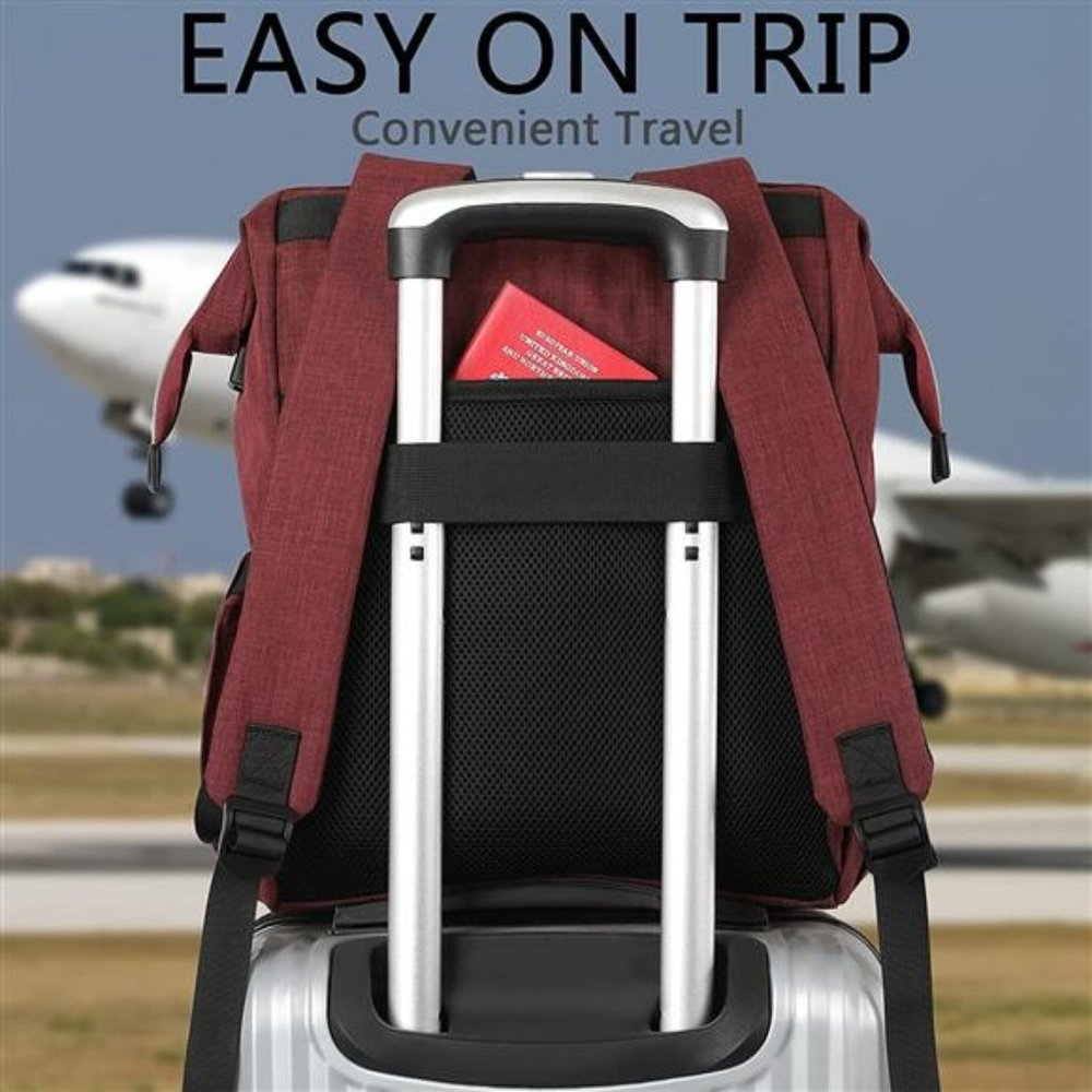 thumbnail image 2 of Hap Tim Women's Laptop Backpack - Green Travel & School Bag For Women, Work & College Essentials 2 of 10